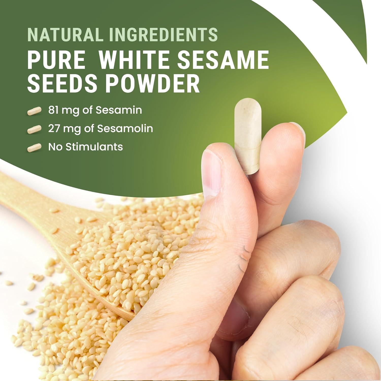 Extracto de Sésamo Lignans For Life 90 Cápsulas 81 mg Sesamina