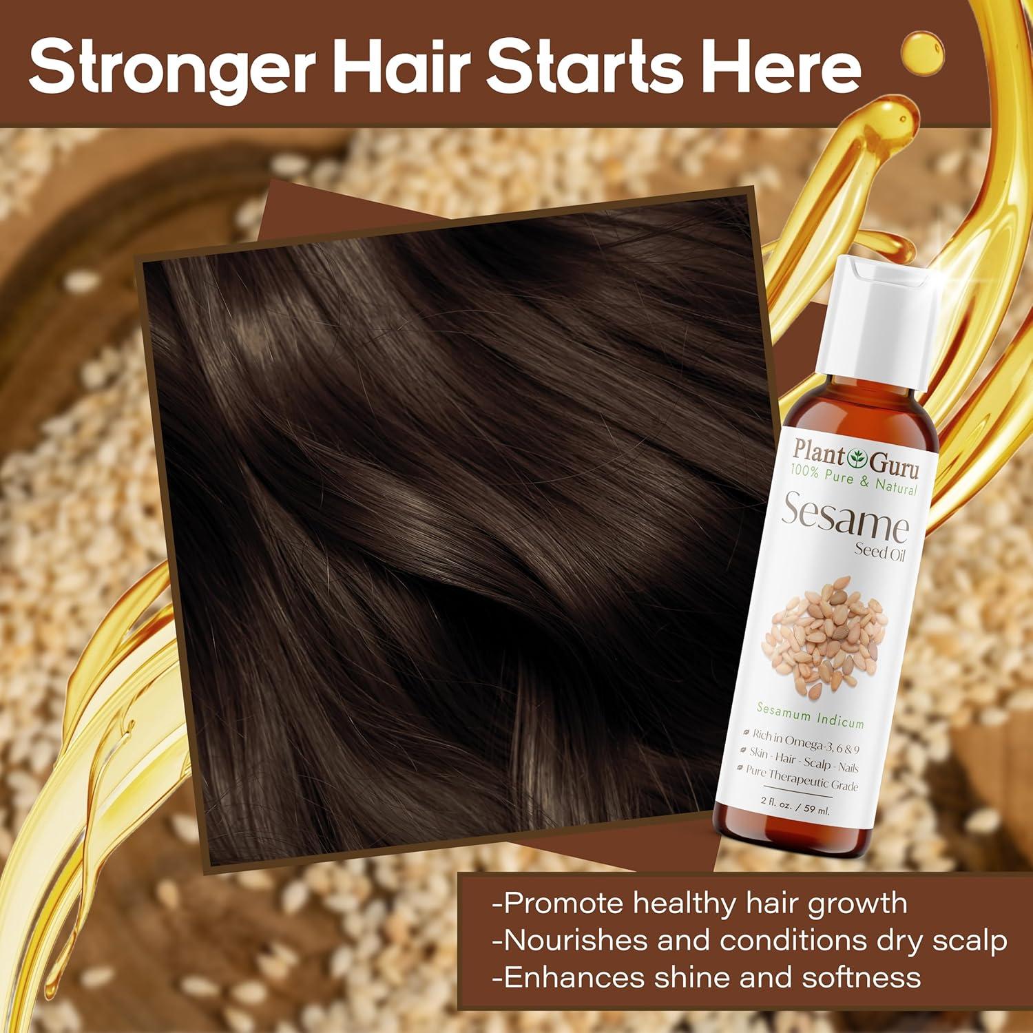 Aceite de Semilla de Sésamo 118 ml - Prensado en Frío, 100% Puro