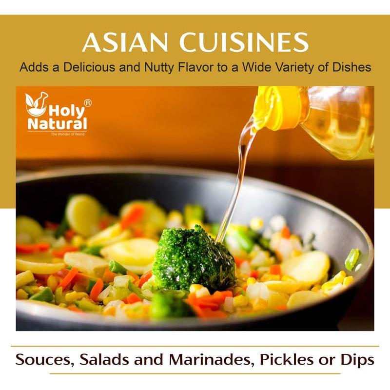 Aceite de Semilla de Sésamo Extra Virgen 300 ml - Prensado en Frío