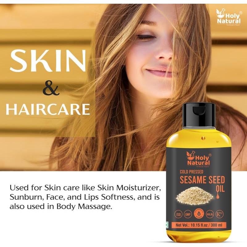 Aceite de Semilla de Sésamo Extra Virgen 300 ml - Prensado en Frío