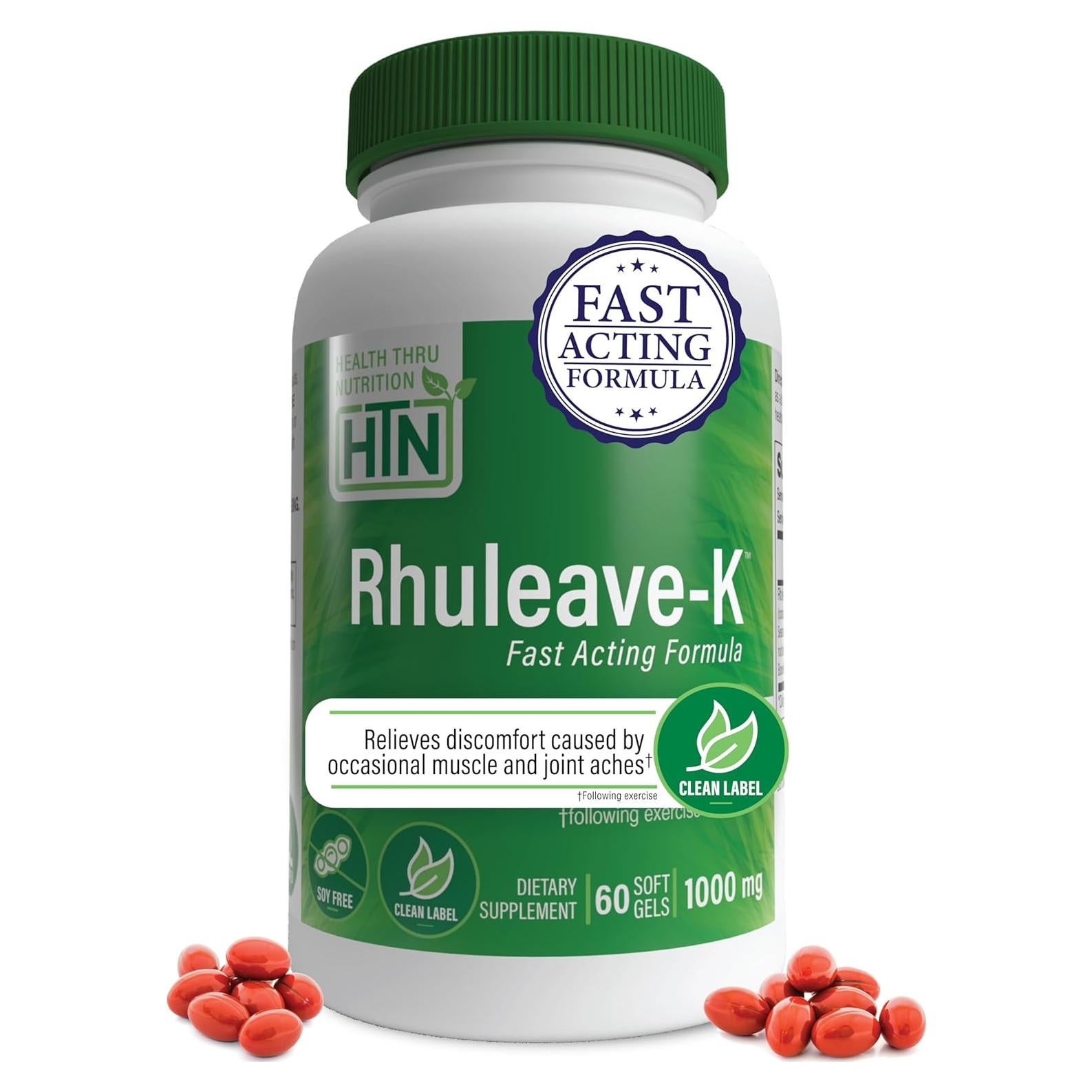 Suplemento Articular Rhuleave-K 1000mg Cúrcuma y Boswellia 60 Cápsulas