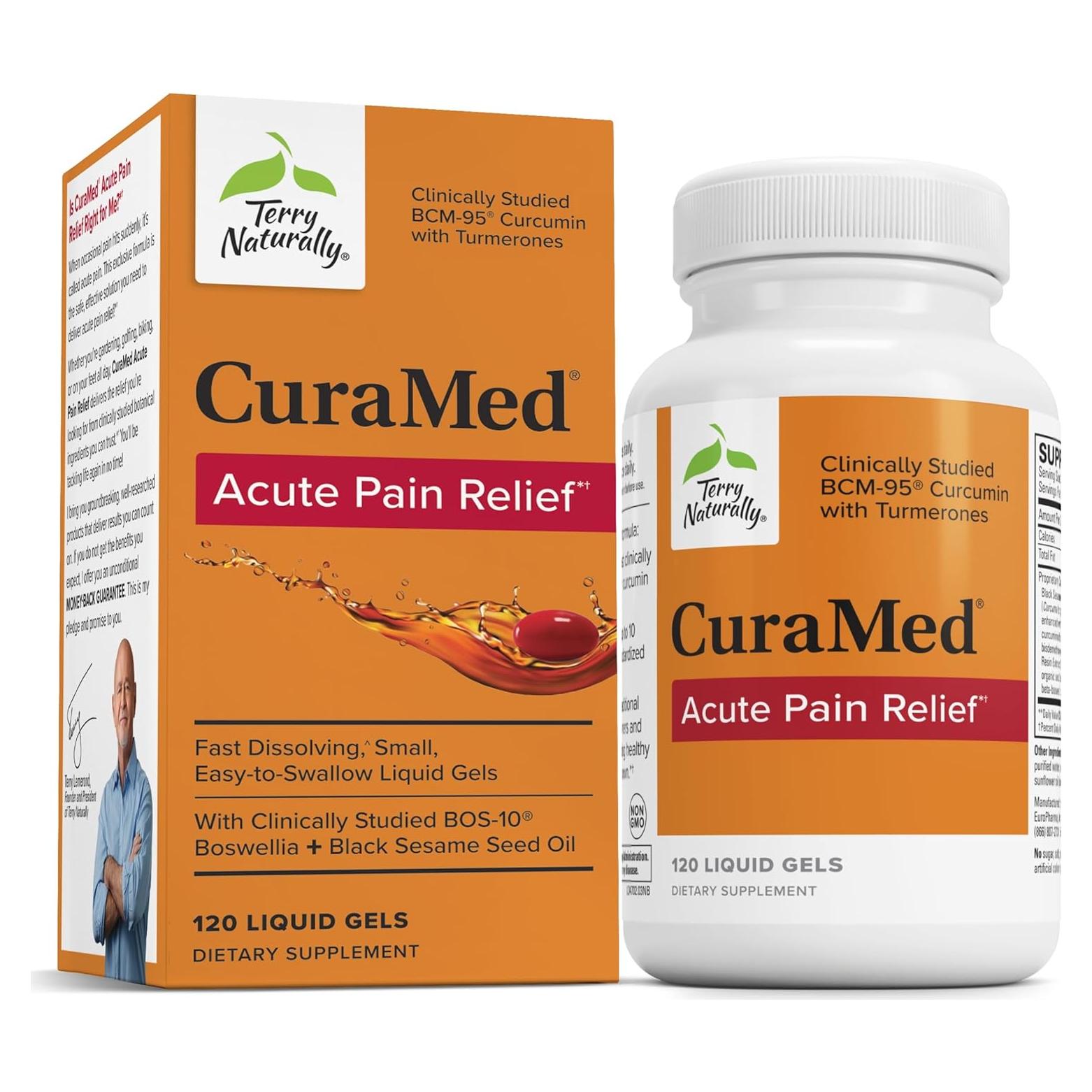 Terry Naturally CuraMed Suplemento de Cúrcuma y Boswellia 120 Geles