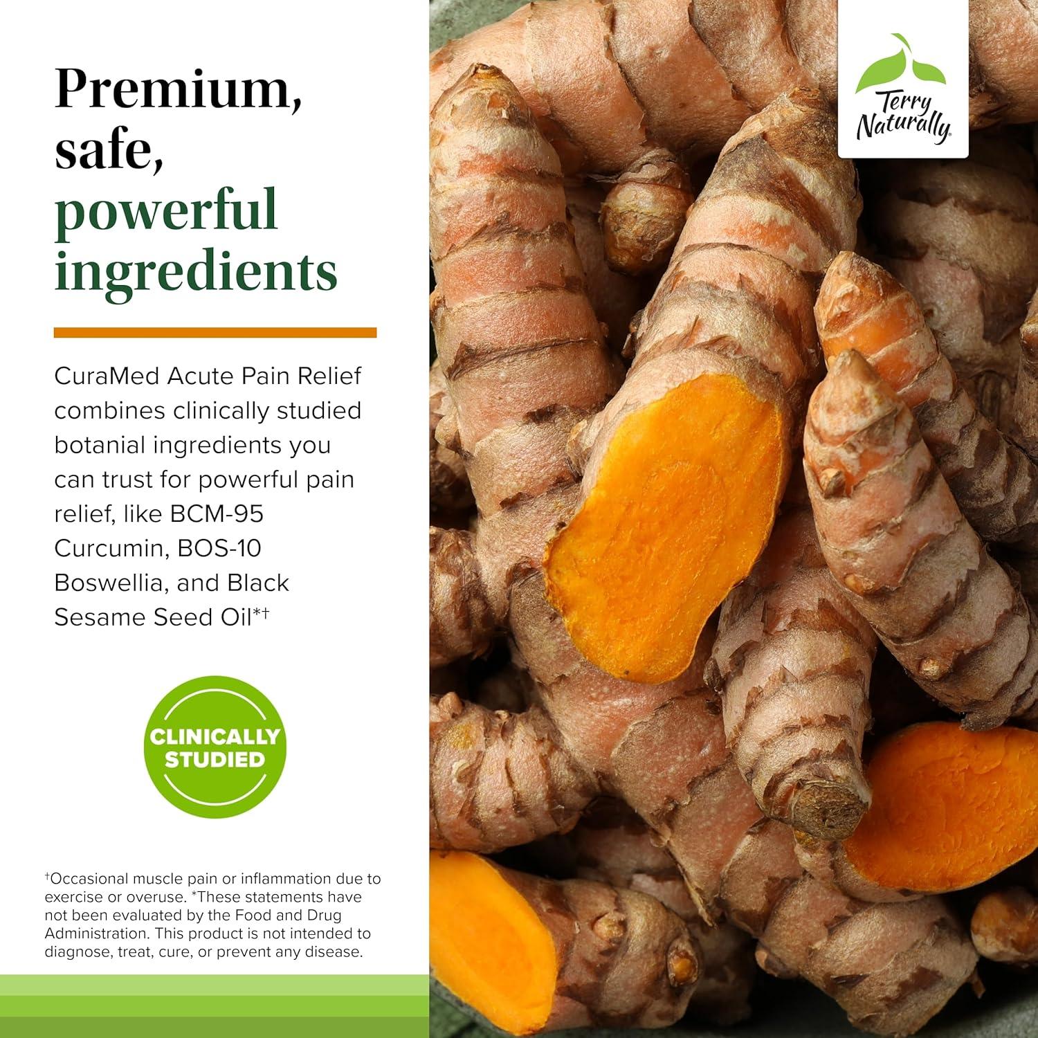 Terry Naturally CuraMed Suplemento de Cúrcuma y Boswellia 120 Geles