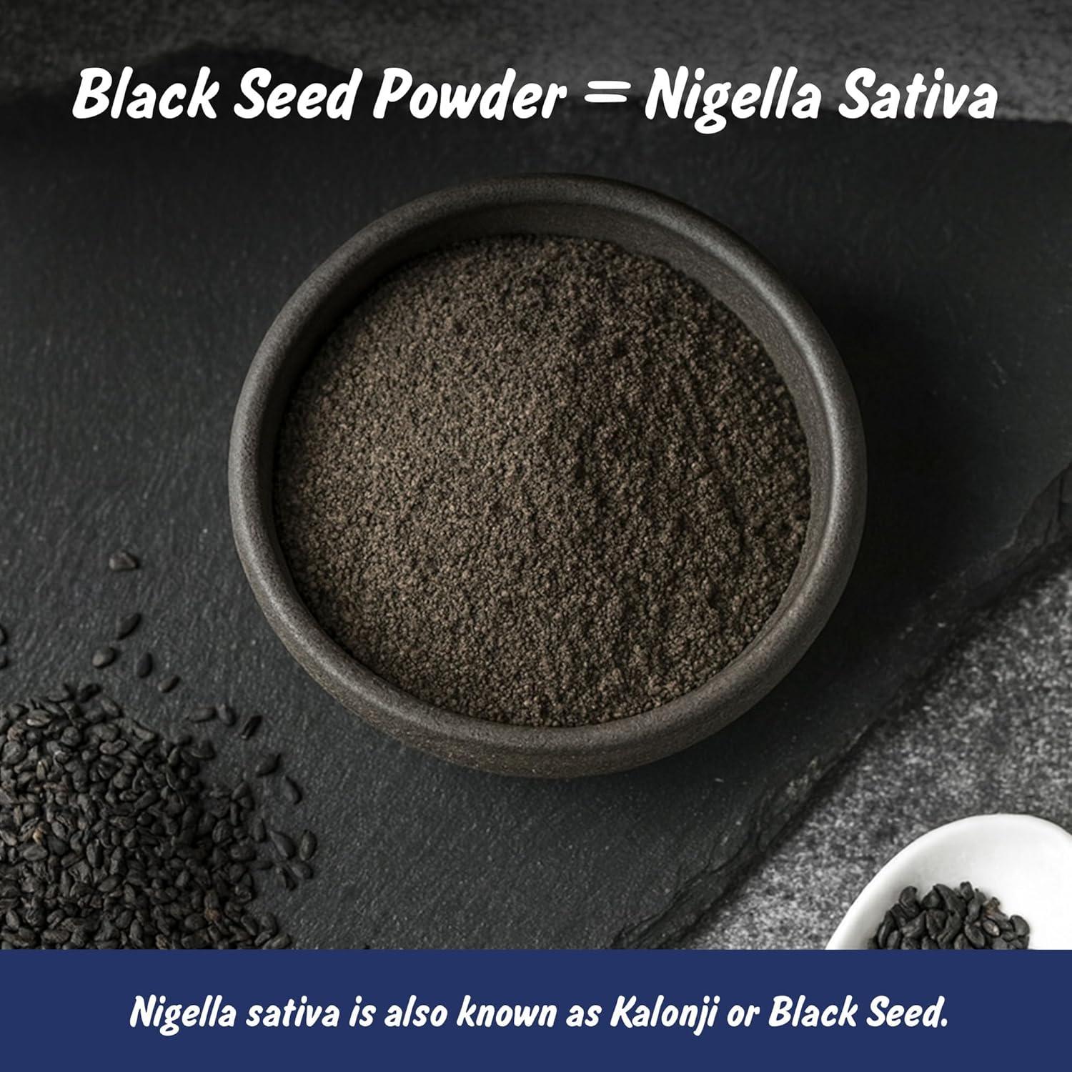 Polvo de Semilla Negra Orgánico USDA 113 g - Nigella Sativa