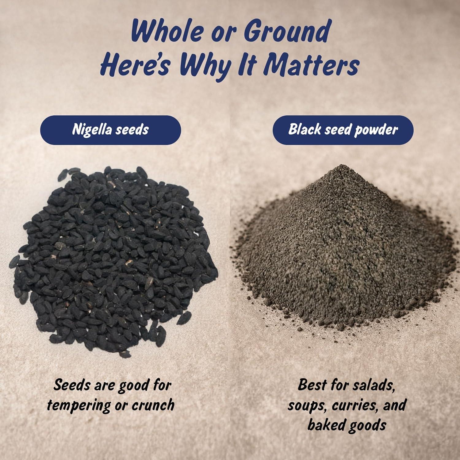 Polvo de Semilla Negra Orgánico USDA 113 g - Nigella Sativa