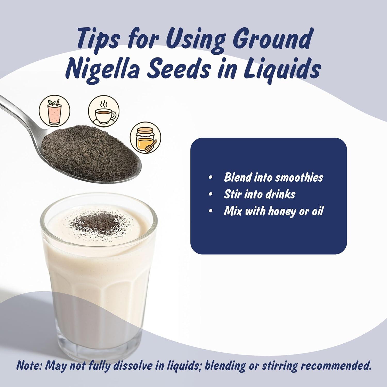 Polvo de Semilla Negra Orgánico USDA 113 g - Nigella Sativa