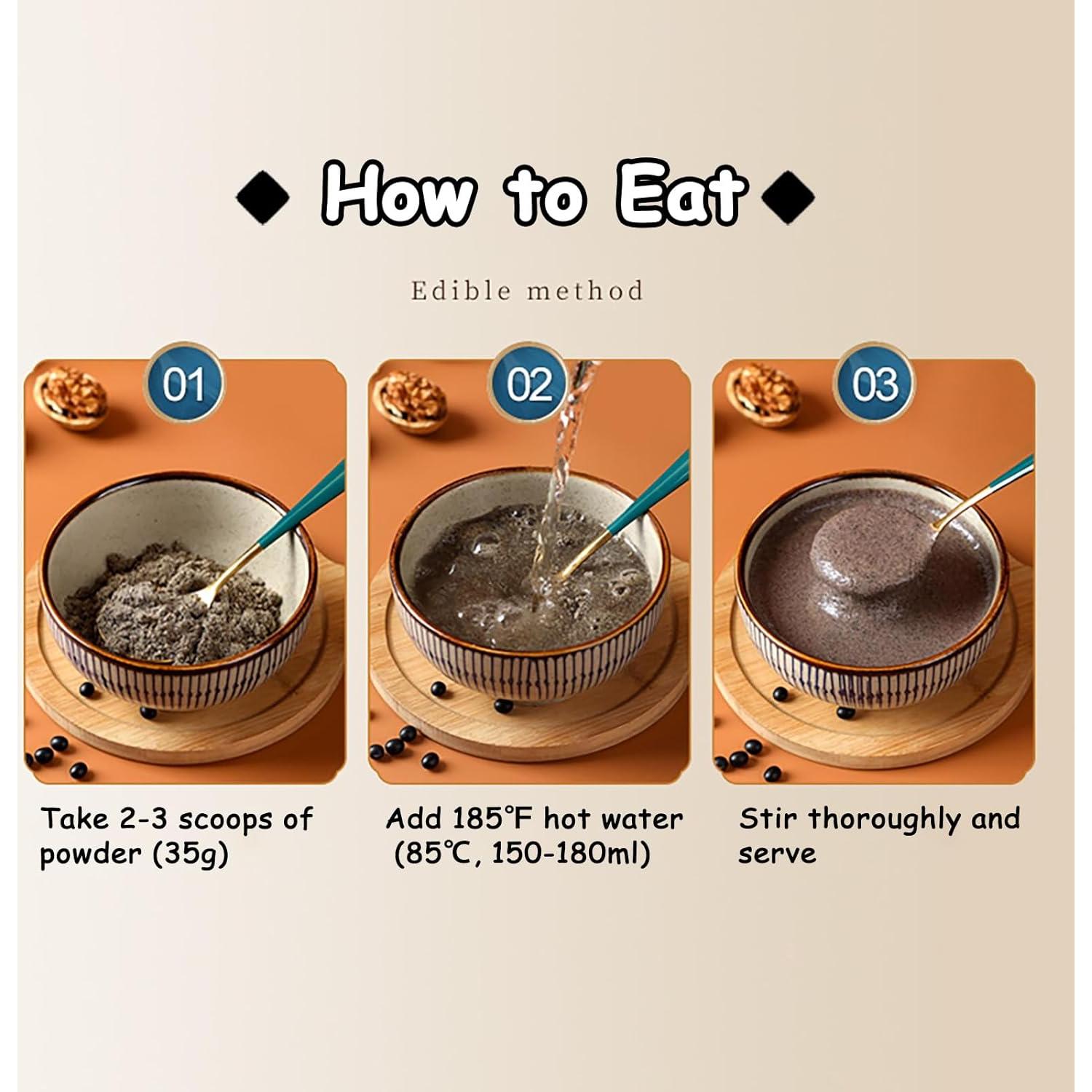 Polvo de Frijol Negro KachiKachi 700g - Sin Azúcar Añadido