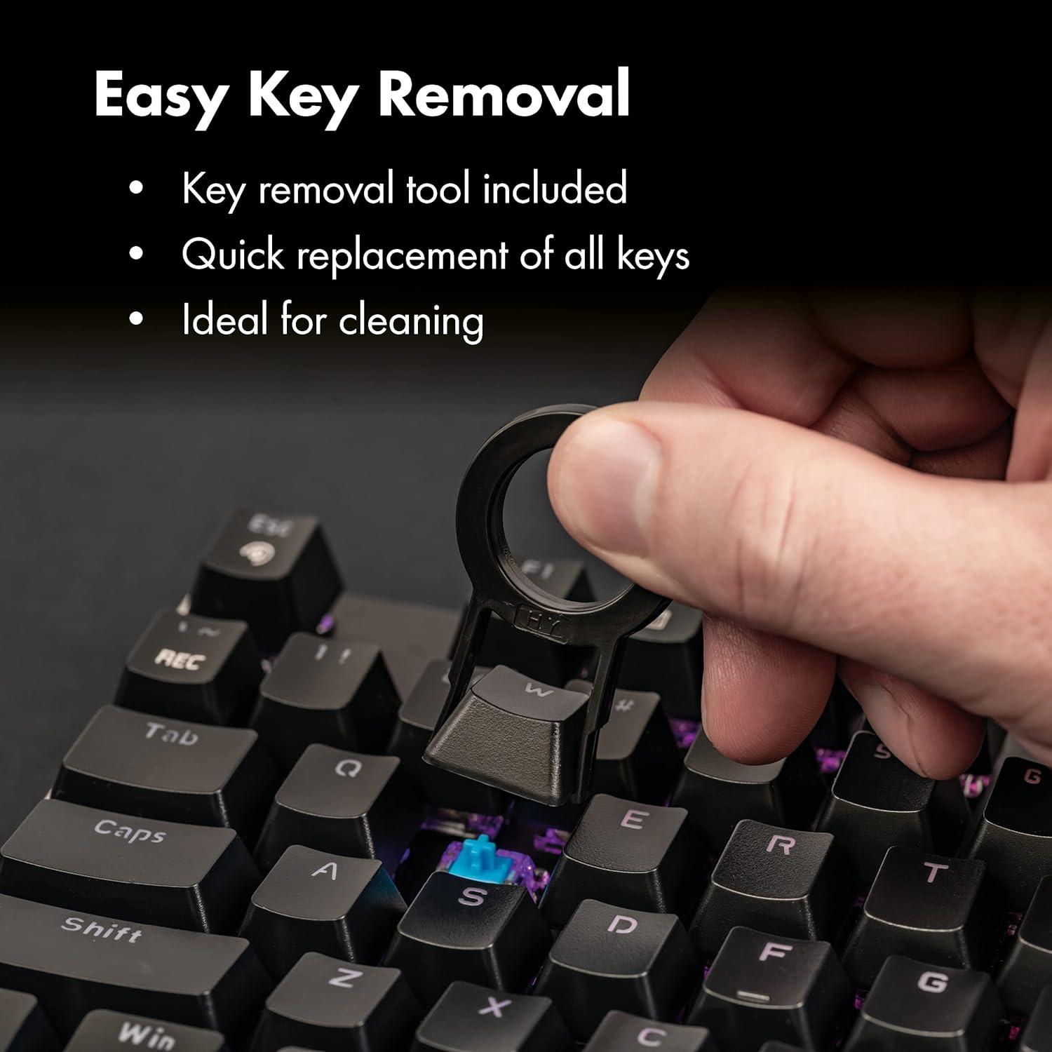 Teclado Mecánico Gaming Hawksbill HB-MK2204A RGB 104 Teclas