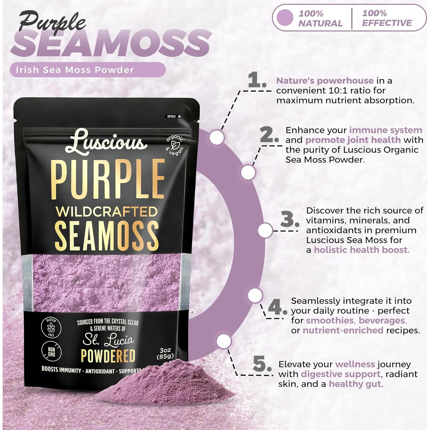 Polvo de Musgo Marino Irlandés Orgánico Luscious Spice 85 g