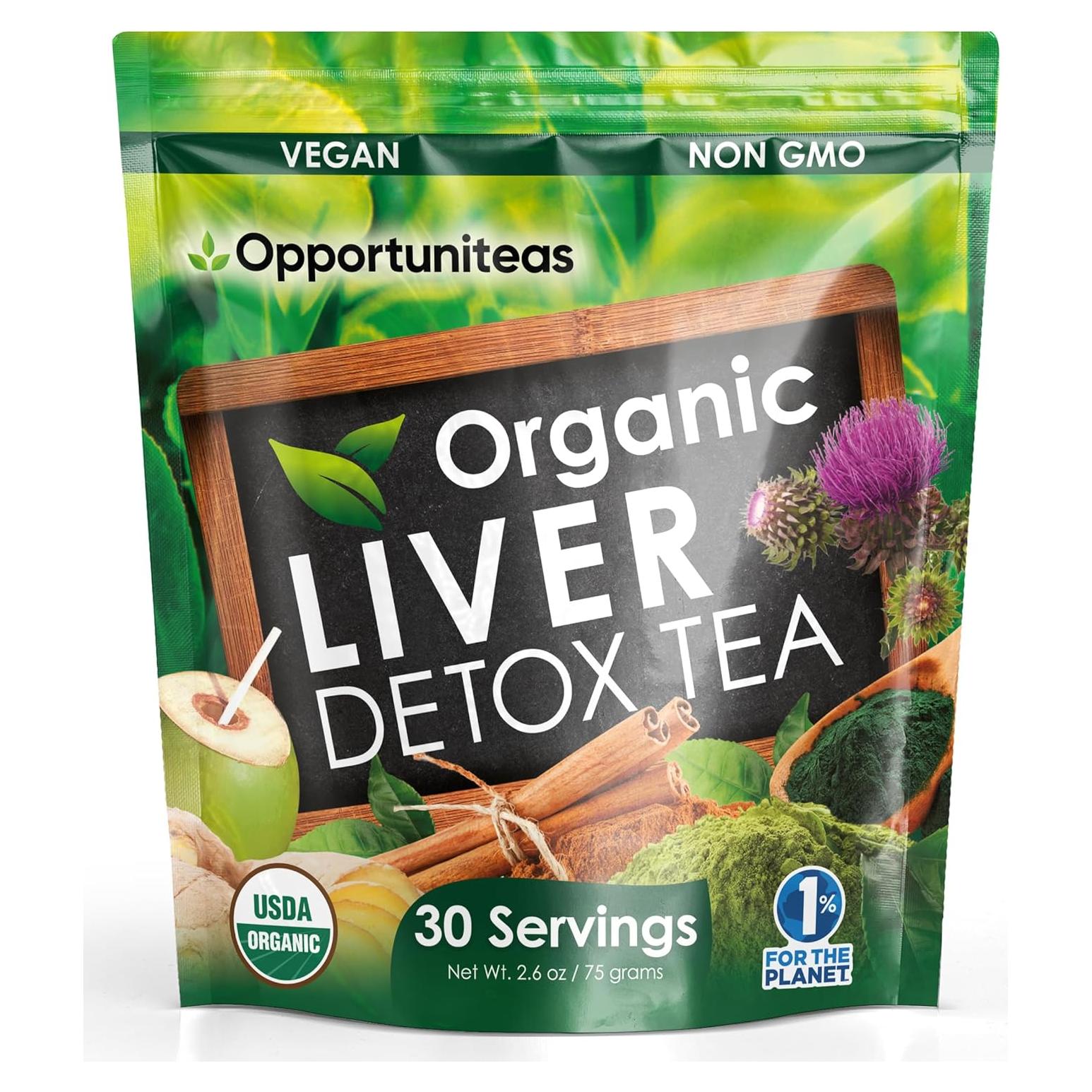 Té en Polvo Orgánico Opportuniteas - Desintoxicación Hígado 75g