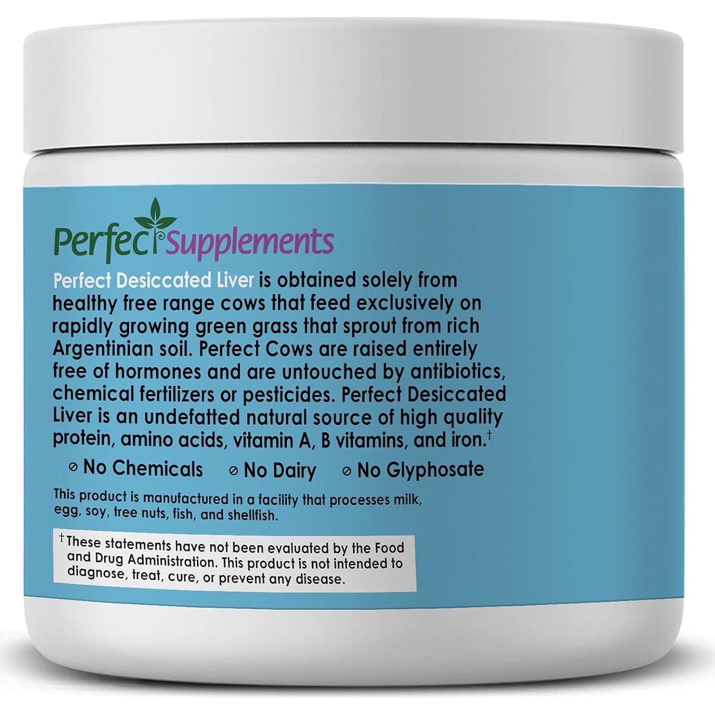 Polvo de Hígado Deshidratado Suplementos Perfectos 180g - Proteína Natural