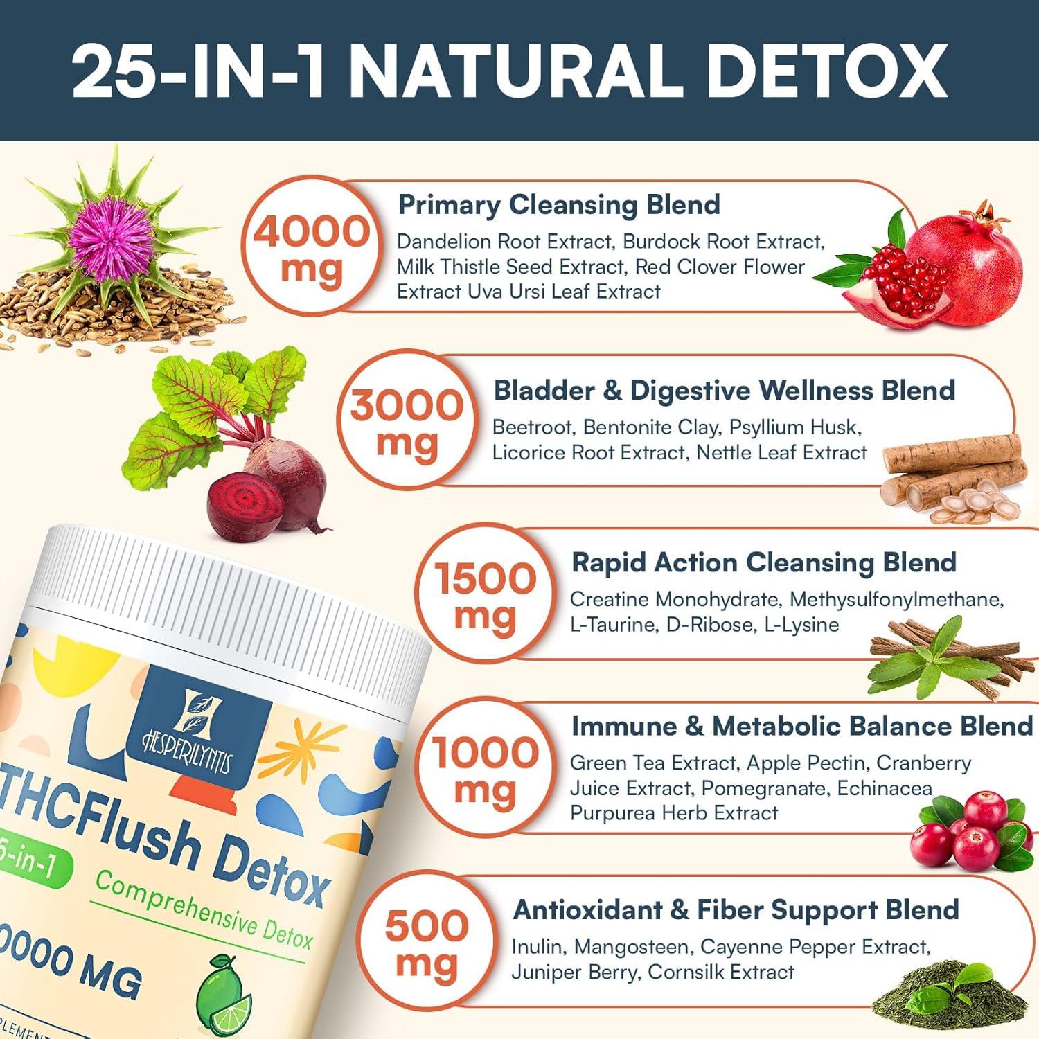 Suplemento Detox en Polvo THCFlush Sabor Lima 30 Porciones