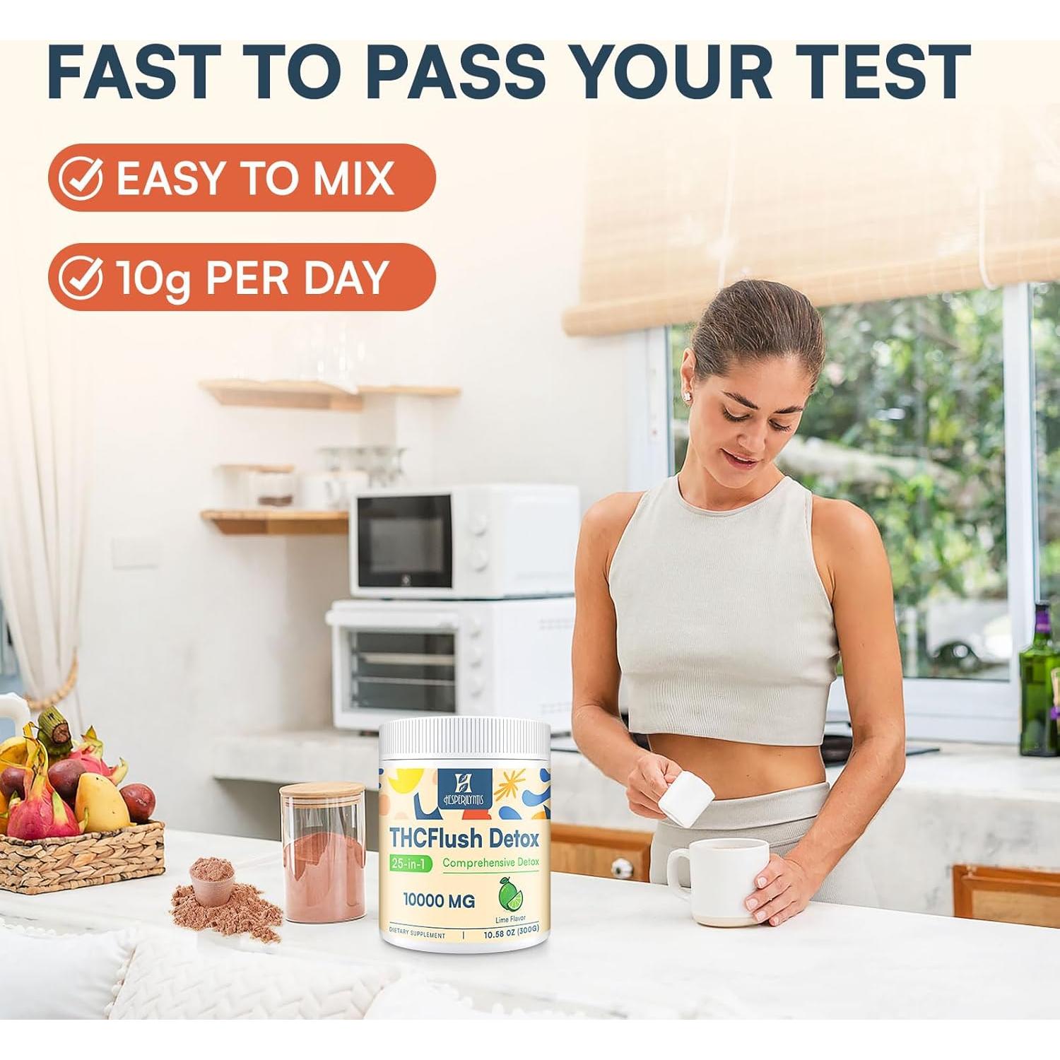 Suplemento Detox en Polvo THCFlush Sabor Lima 30 Porciones