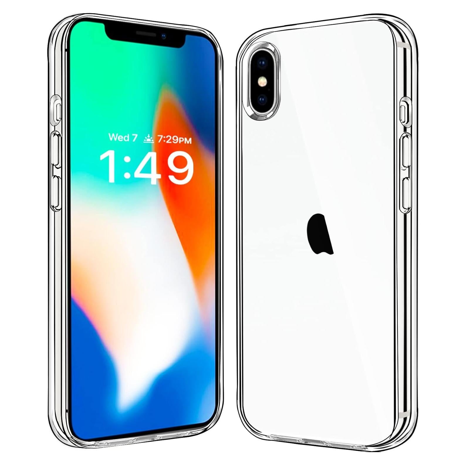 Funda Protectora JJGoo para iPhone X/Xs, Transparente, Anti-Rasguños
