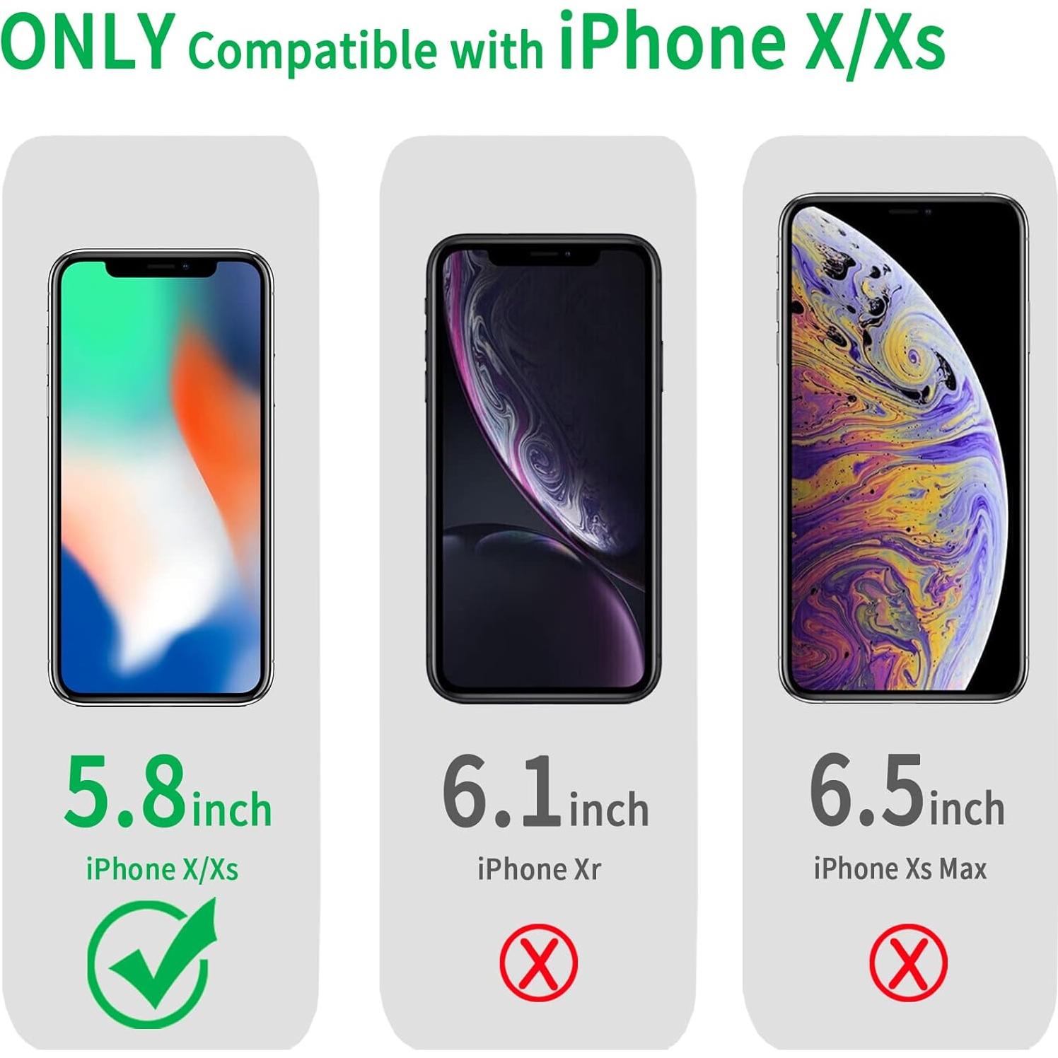 Funda Protectora JJGoo para iPhone X/Xs, Transparente, Anti-Rasguños