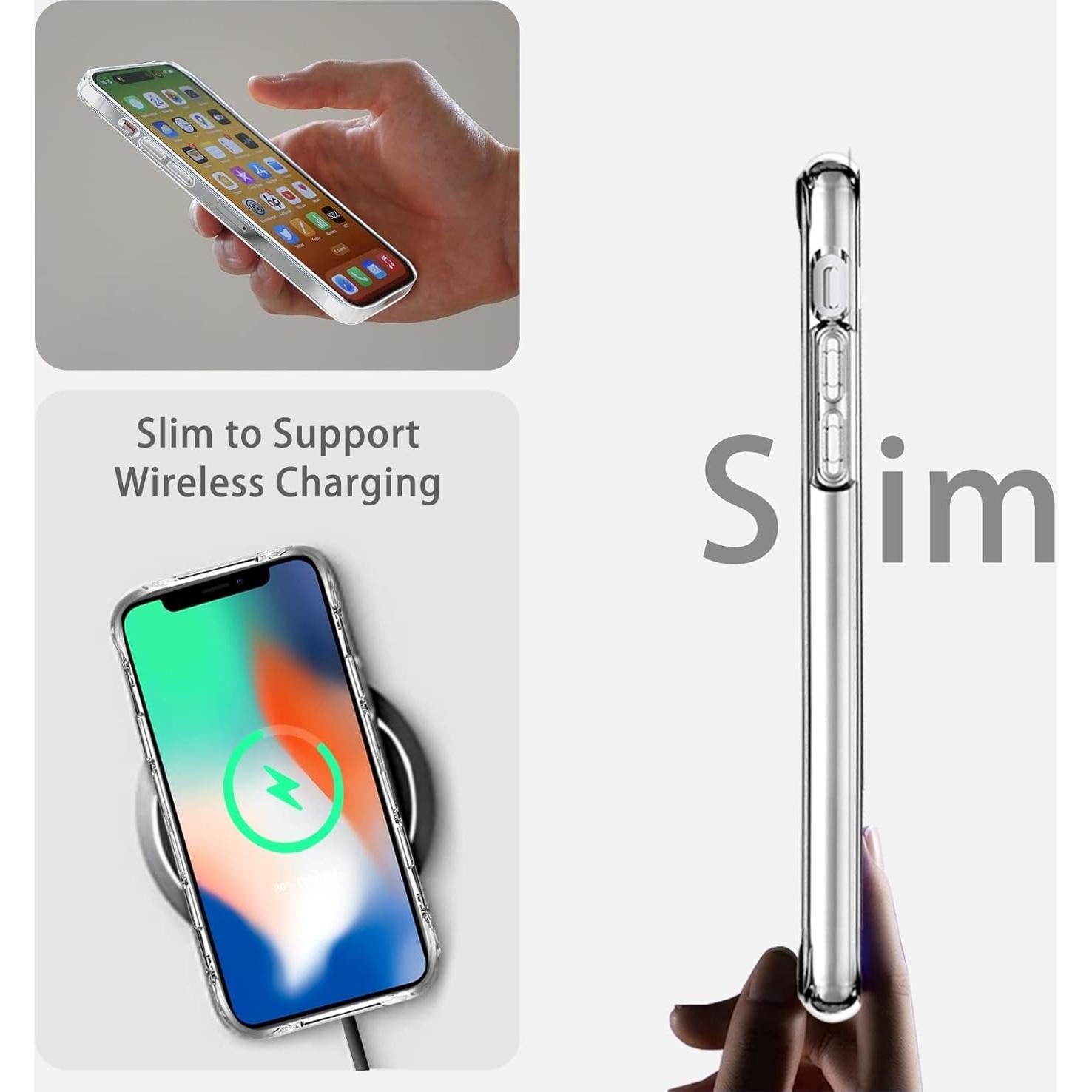 Funda Protectora JJGoo para iPhone X/Xs, Transparente, Anti-Rasguños