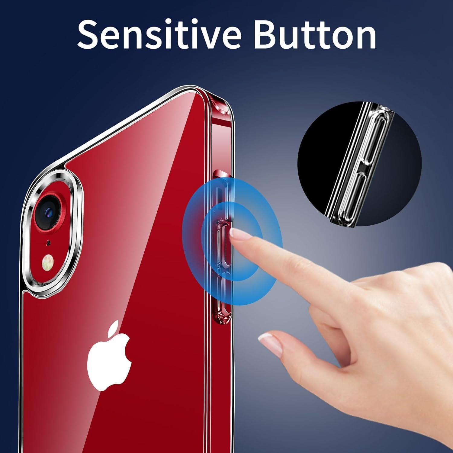 Funda Protectora JJGoo para iPhone X/Xs, Transparente, Anti-Rasguños