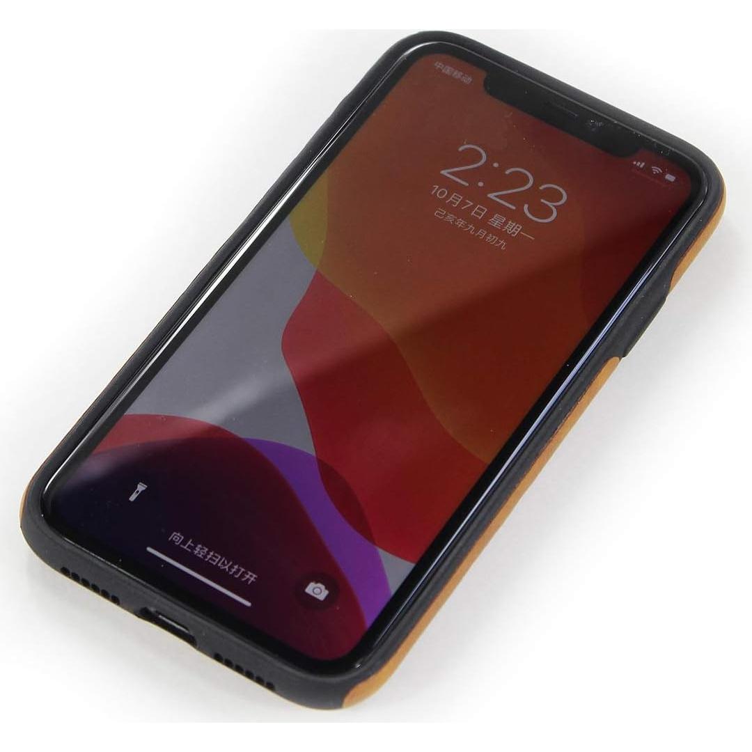 Funda de Cuero PU para iPhone 11 - Antigolpes Marrón