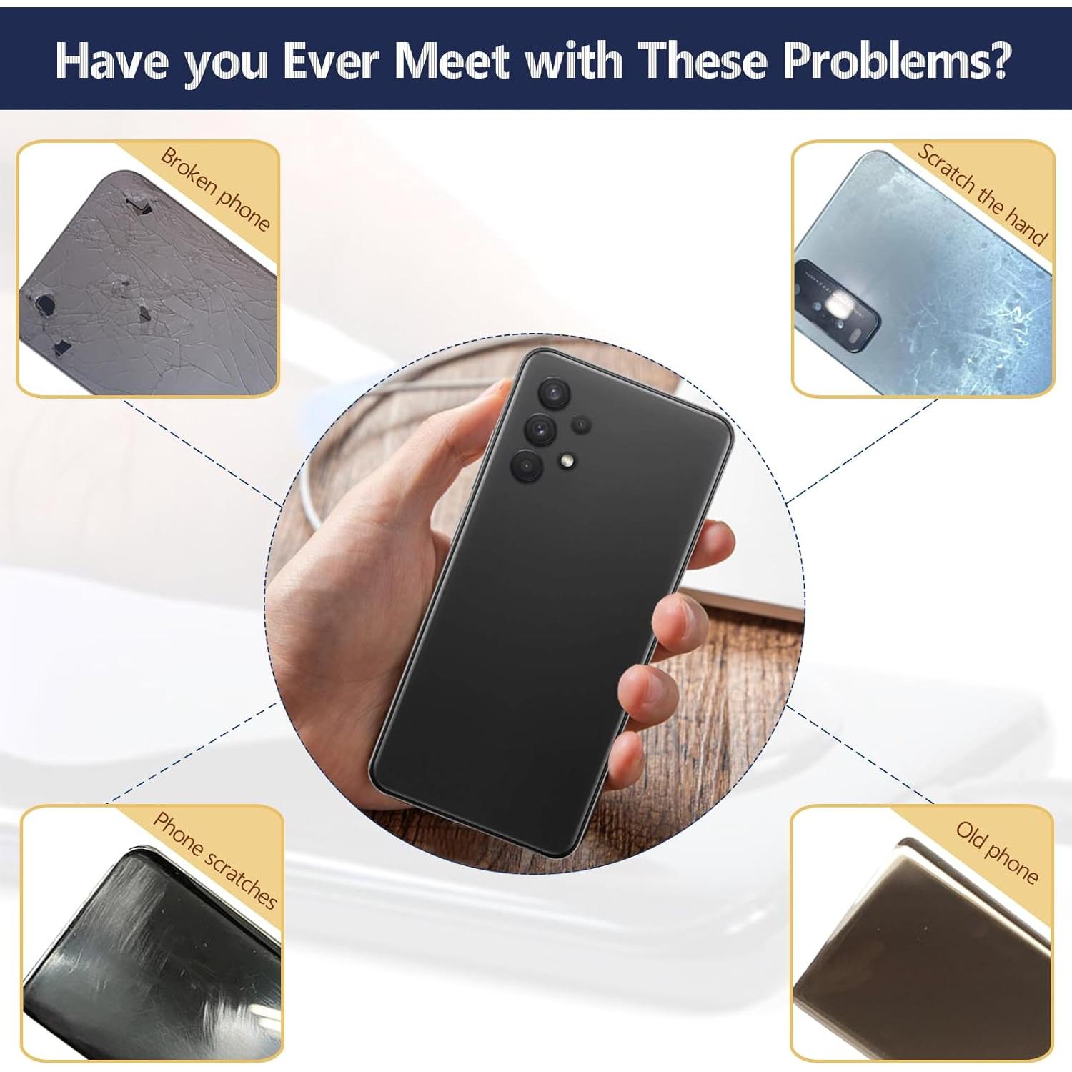 Cubierta Trasera Reemplazo Samsung Galaxy A32 5G Negro