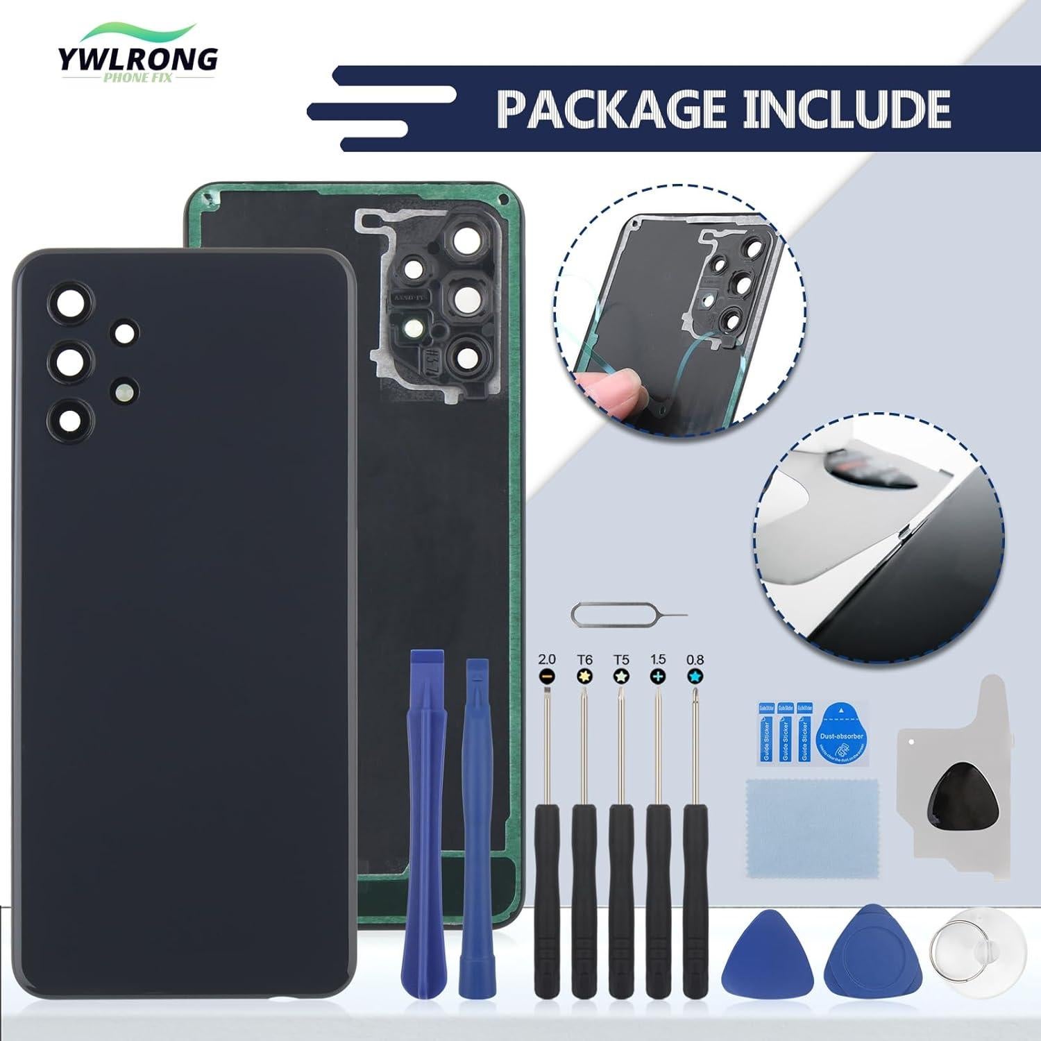 Cubierta Trasera Reemplazo Samsung Galaxy A32 5G Negro