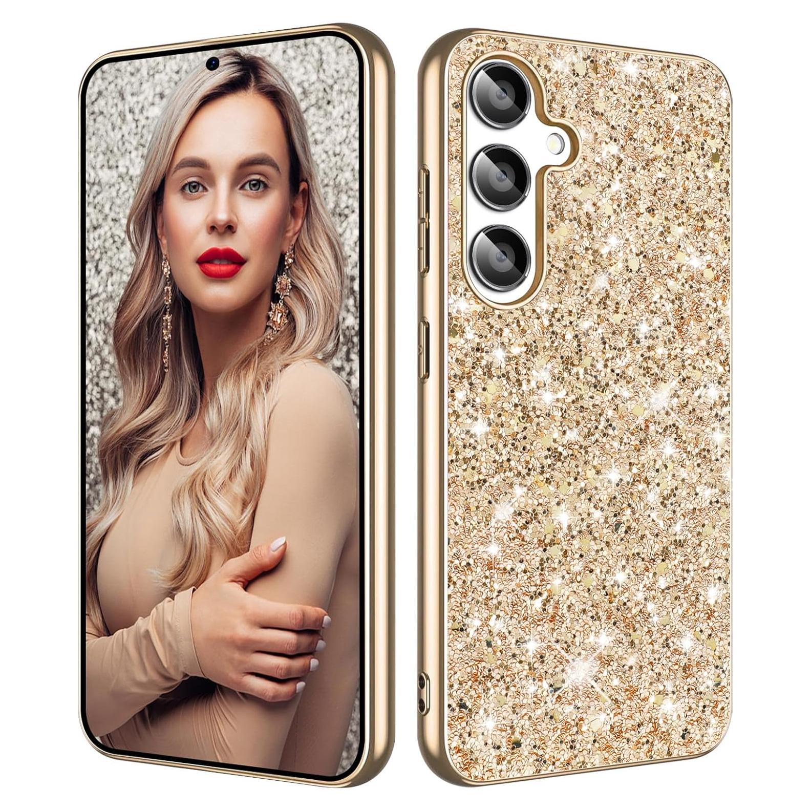 Funda Brillante Gxmeuie para Samsung Galaxy A35 5G - Oro