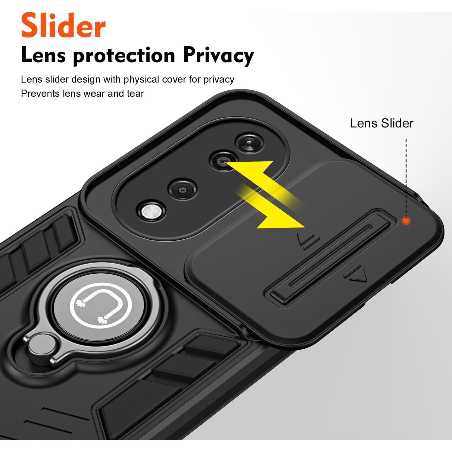 Funda Protectora Grado Militar para Huawei Honor X7B - Negro