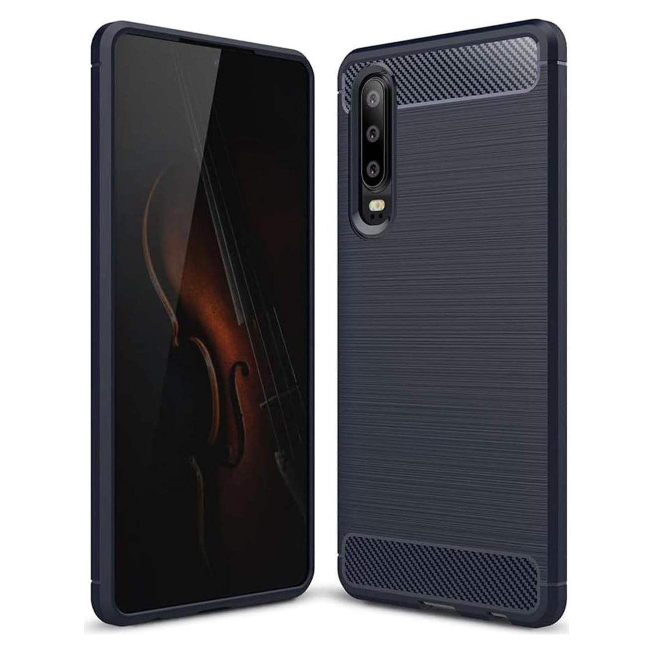 Funda TPU Slim para Huawei P30 - Azul Marino, Anti-Rasguños