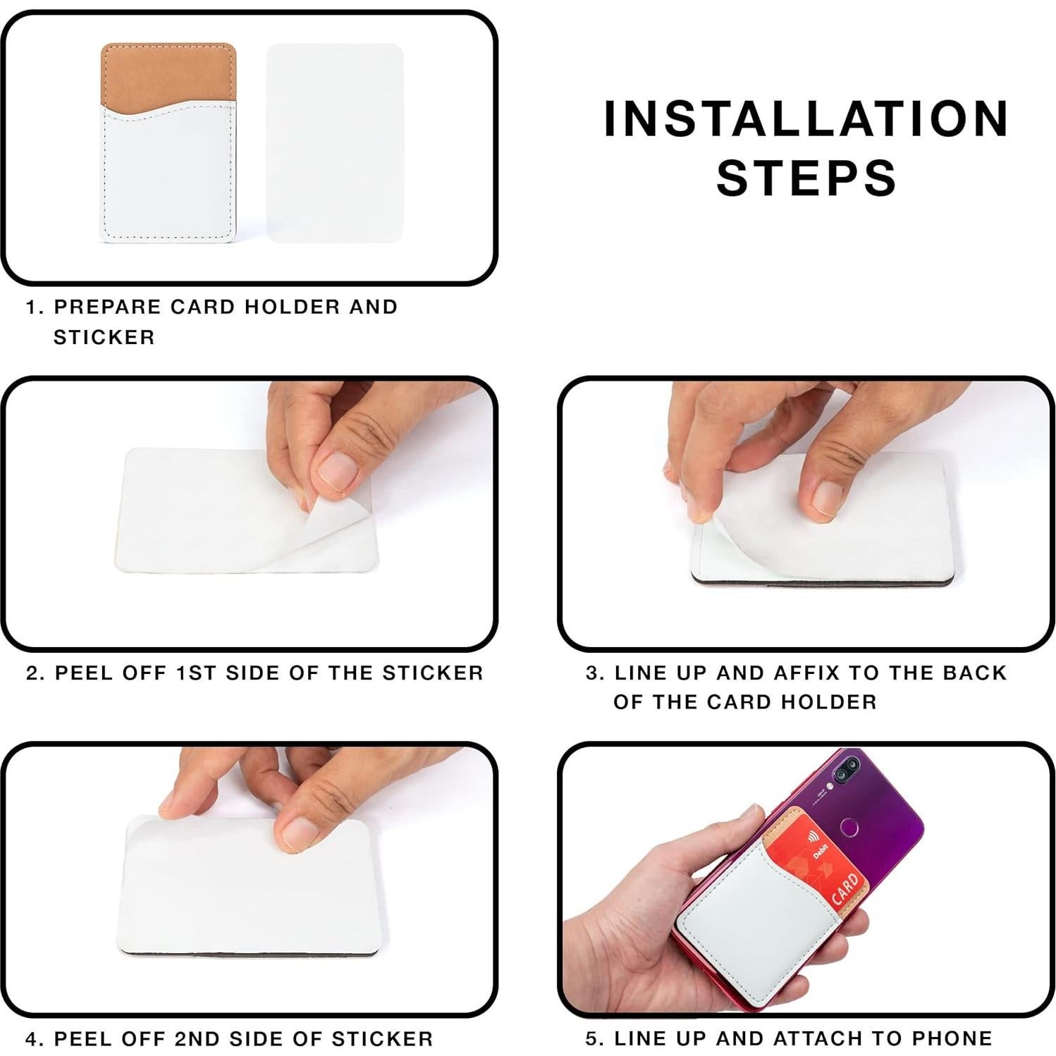 Soporte de Tarjeta de Teléfono RYTOO Blanco para Sublimación