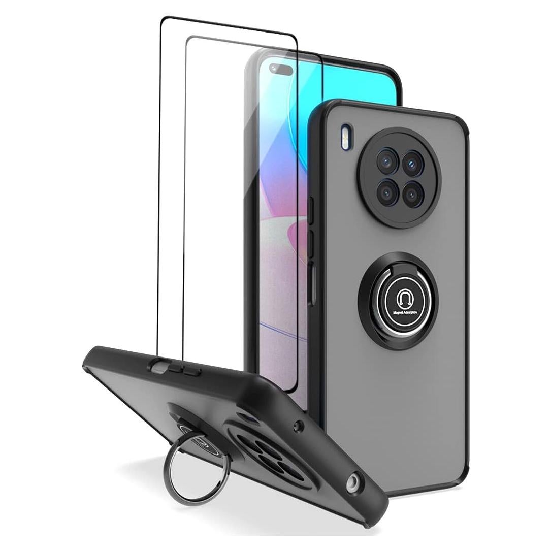 Funda QUIETIP para Honor 50 Lite / Huawei Nova 8i, TPU + PC, Negro