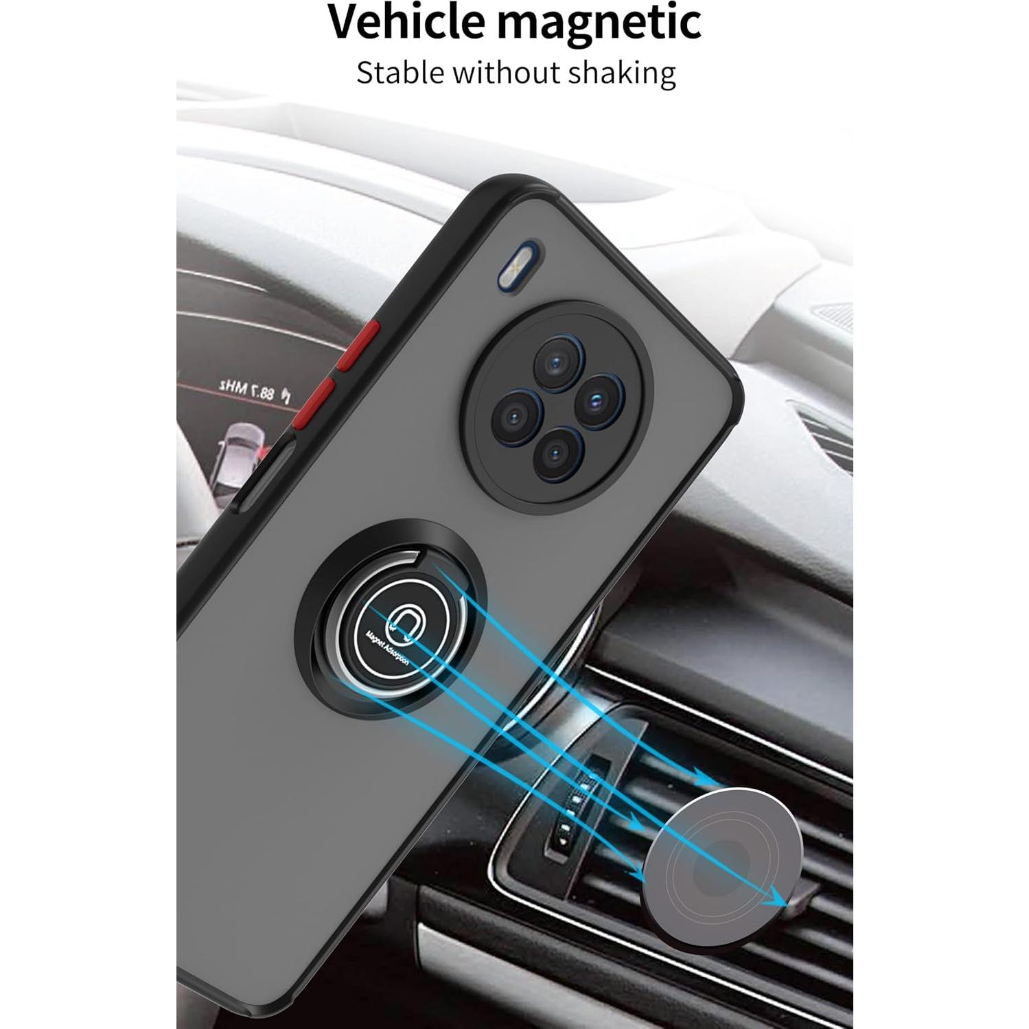 Funda QUIETIP para Honor 50 Lite / Huawei Nova 8i, TPU + PC, Negro