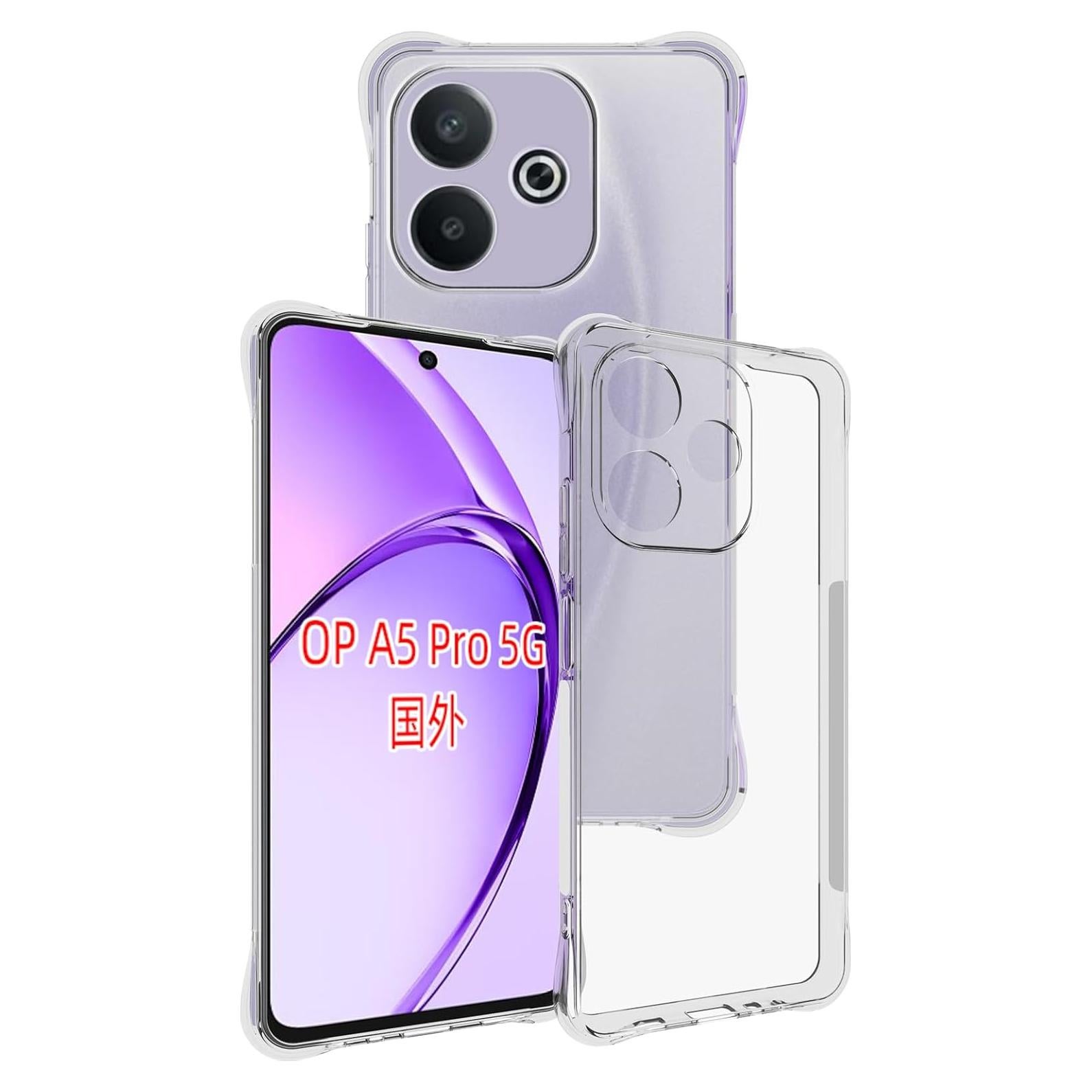 Funda TPU Transparente USTIYA para OPPO A5 Pro 5G - Grado Militar