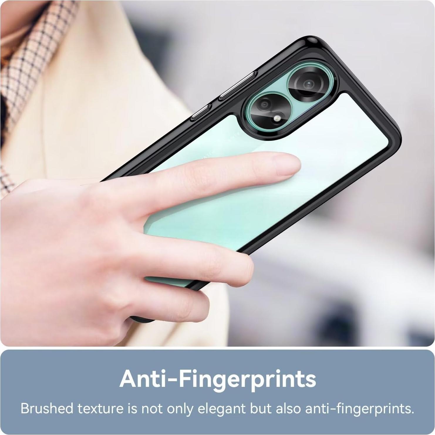 Funda Transparente para Oppo A78 4G con Protector de Pantalla