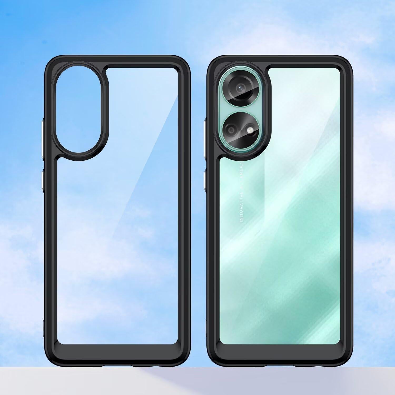 Funda Transparente para Oppo A78 4G con Protector de Pantalla