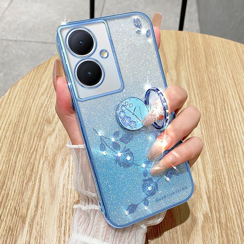 Funda de Silicona TPU Brillante Floral para Oppo A79 5G