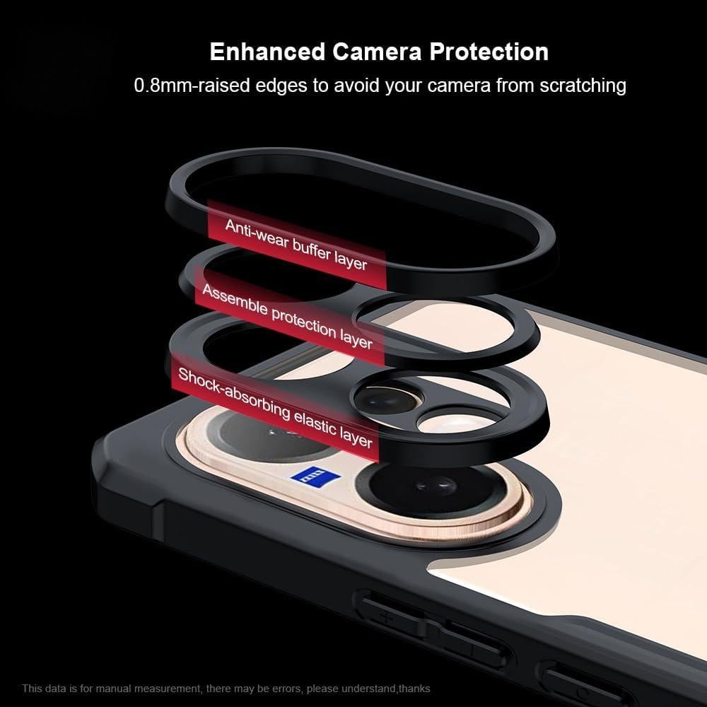 Funda para teléfono Vivo V60 TPU translúcido con airbag