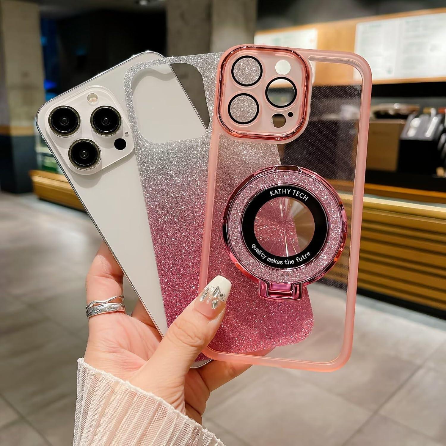 Funda Brillante Magnética para VIVO Y28 4G - TPU Transparente Púrpura