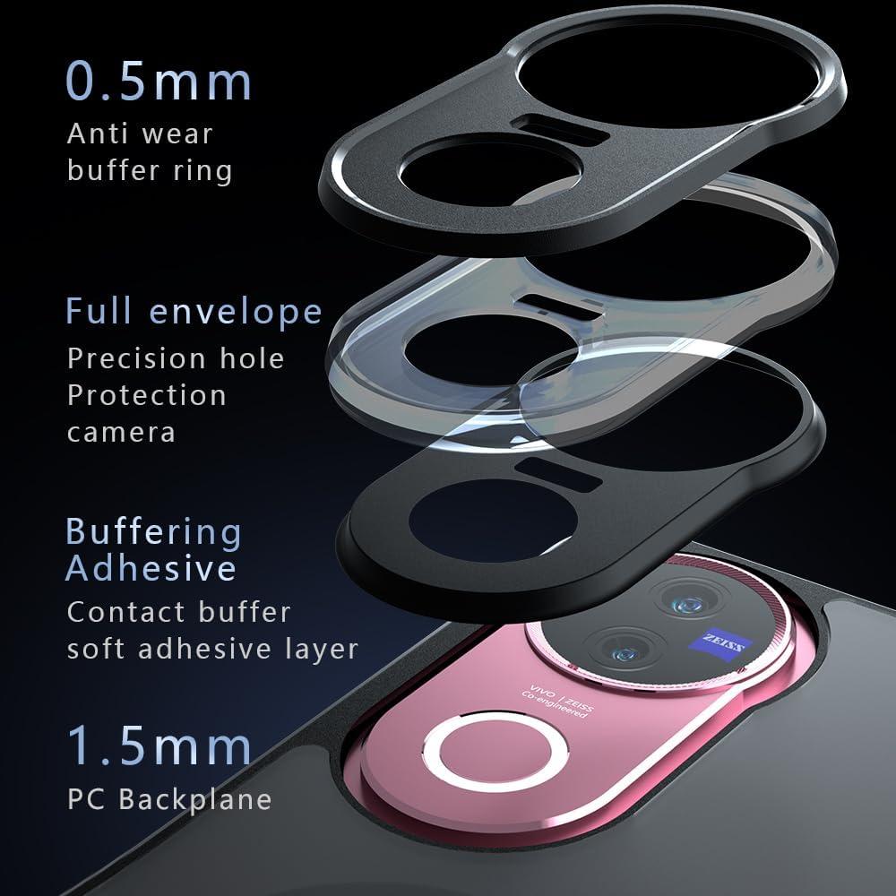 Funda Magnética Anti-impacto Kukoufey para Vivo V50 5G Negra