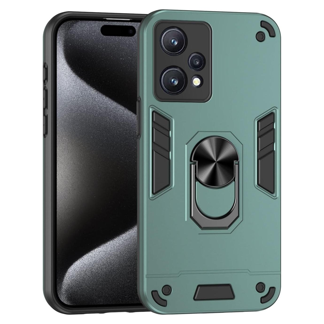 Funda Protectora Grado Militar para OPPO Realme 9 Pro Plus Verde
