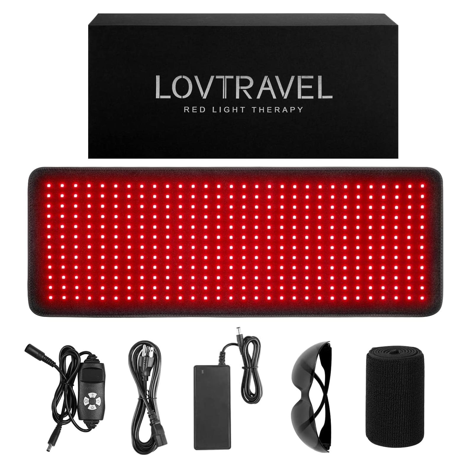 LOVTRAVEL Almohadilla Terapia Luz Roja 81x30cm 50W