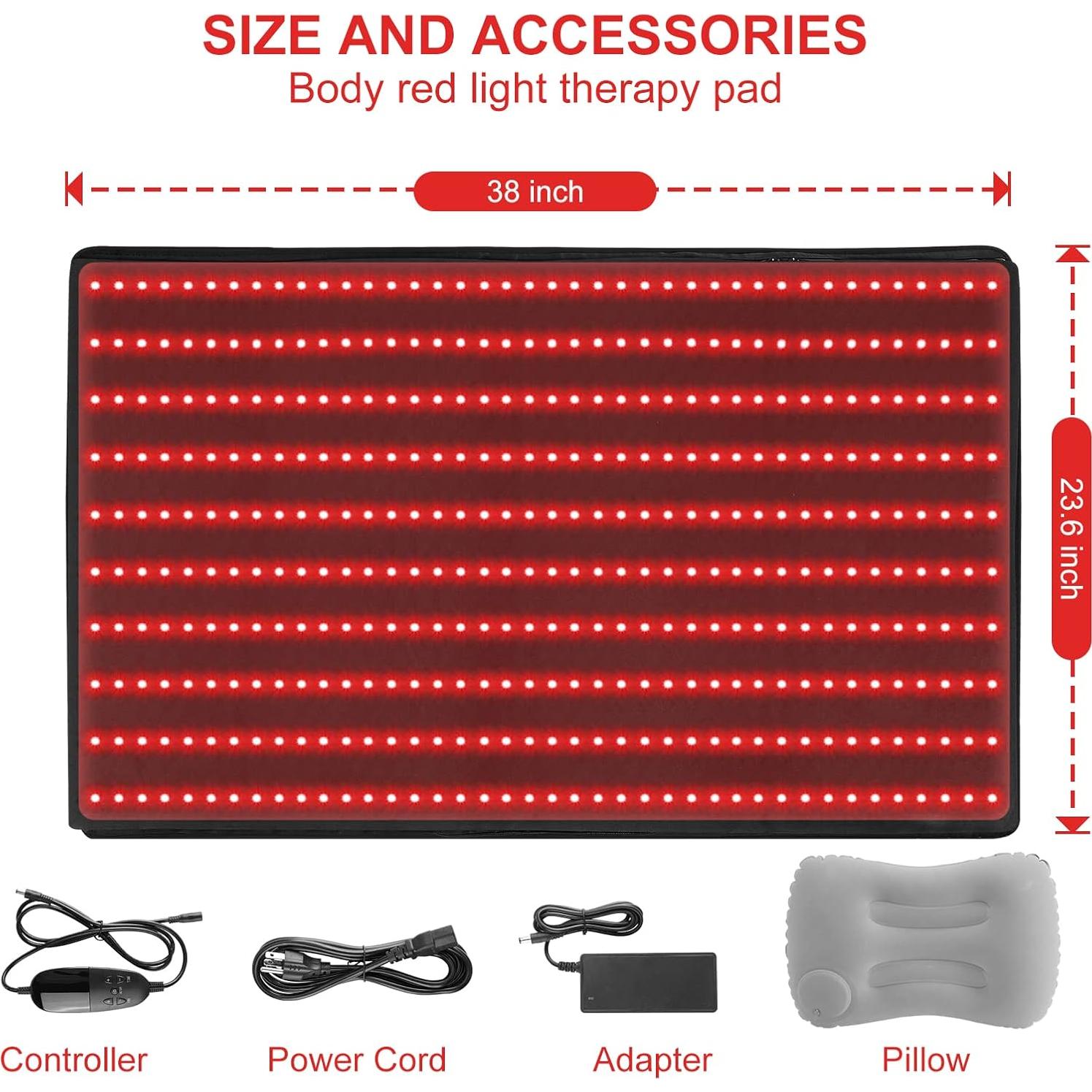 Almohadilla Terapia Luz Roja LOVTRAVEL 97 x 60 cm 100W