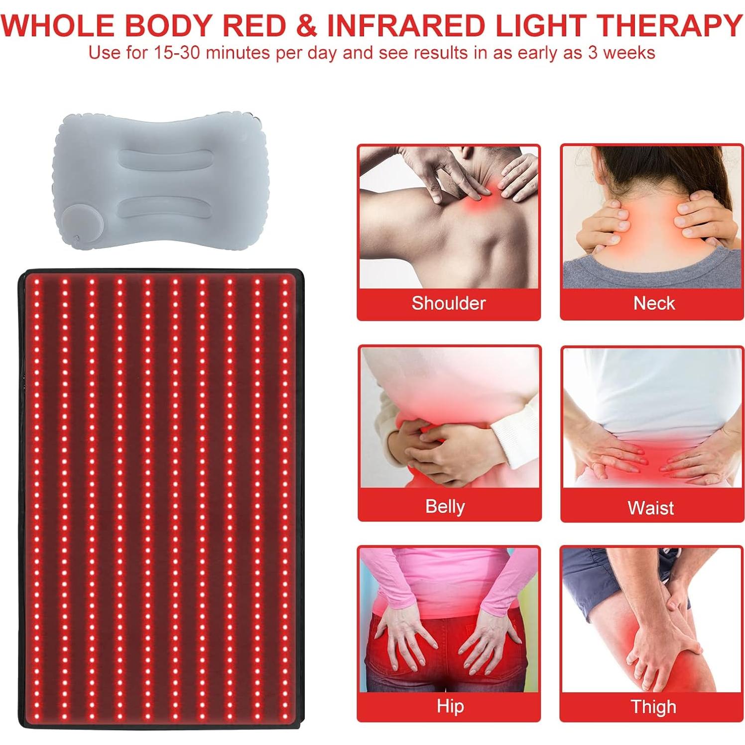 Almohadilla Terapia Luz Roja LOVTRAVEL 97 x 60 cm 100W