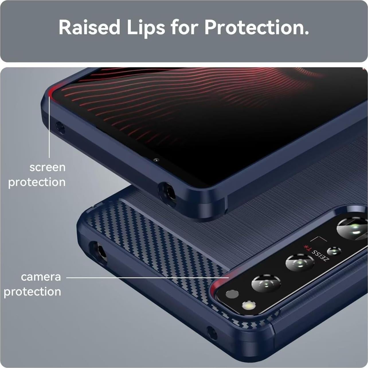 Funda delgada TPU para Sony Xperia 1 IV 5G - Azul