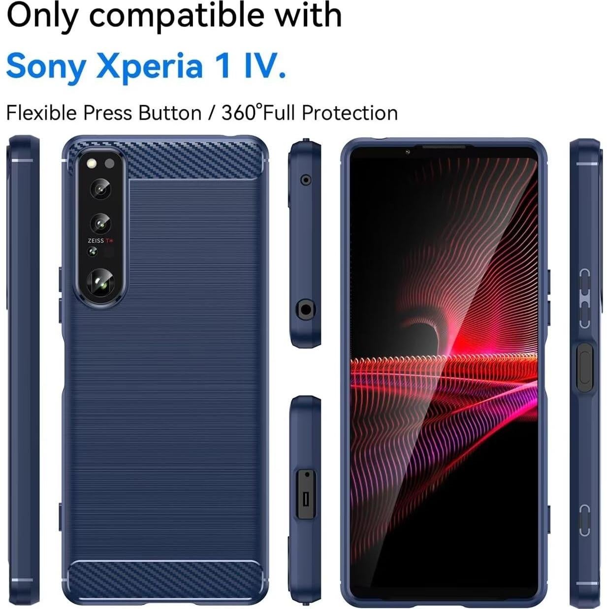 Funda delgada TPU para Sony Xperia 1 IV 5G - Azul