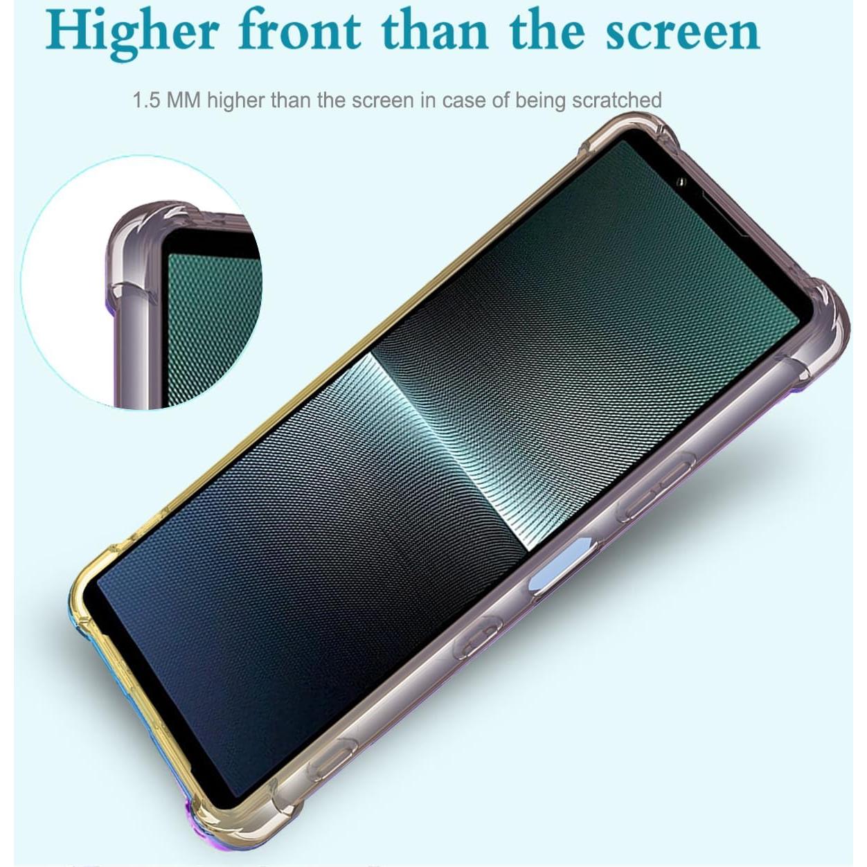 Funda TPU Antichoque Sony Xperia 1 IV 5G Negro/Dorado