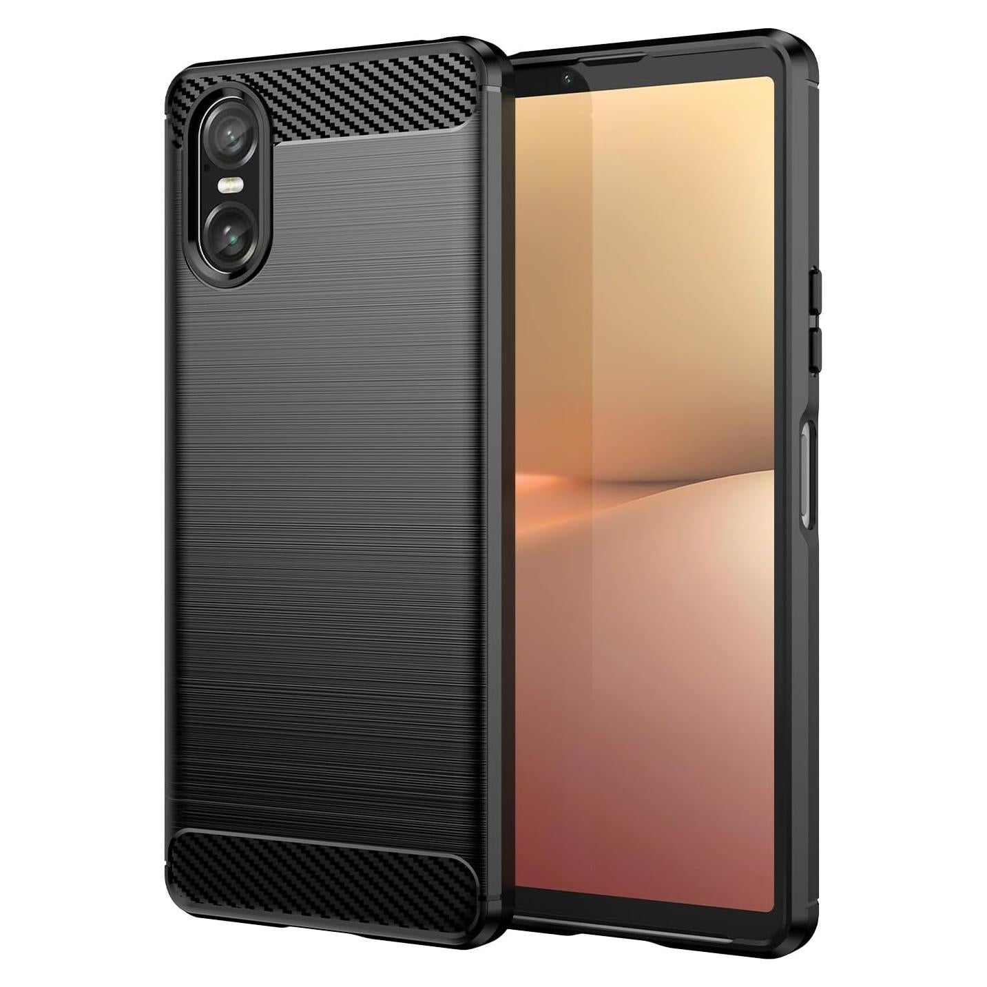 Funda de TPU y fibra de carbono KOARWVC para Sony Xperia 10 VI