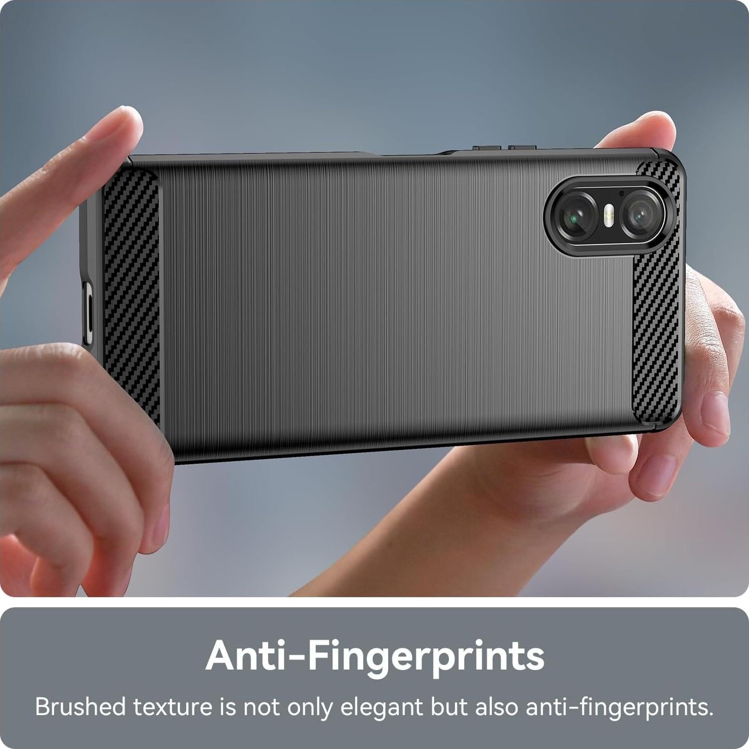 Funda de TPU y fibra de carbono KOARWVC para Sony Xperia 10 VI