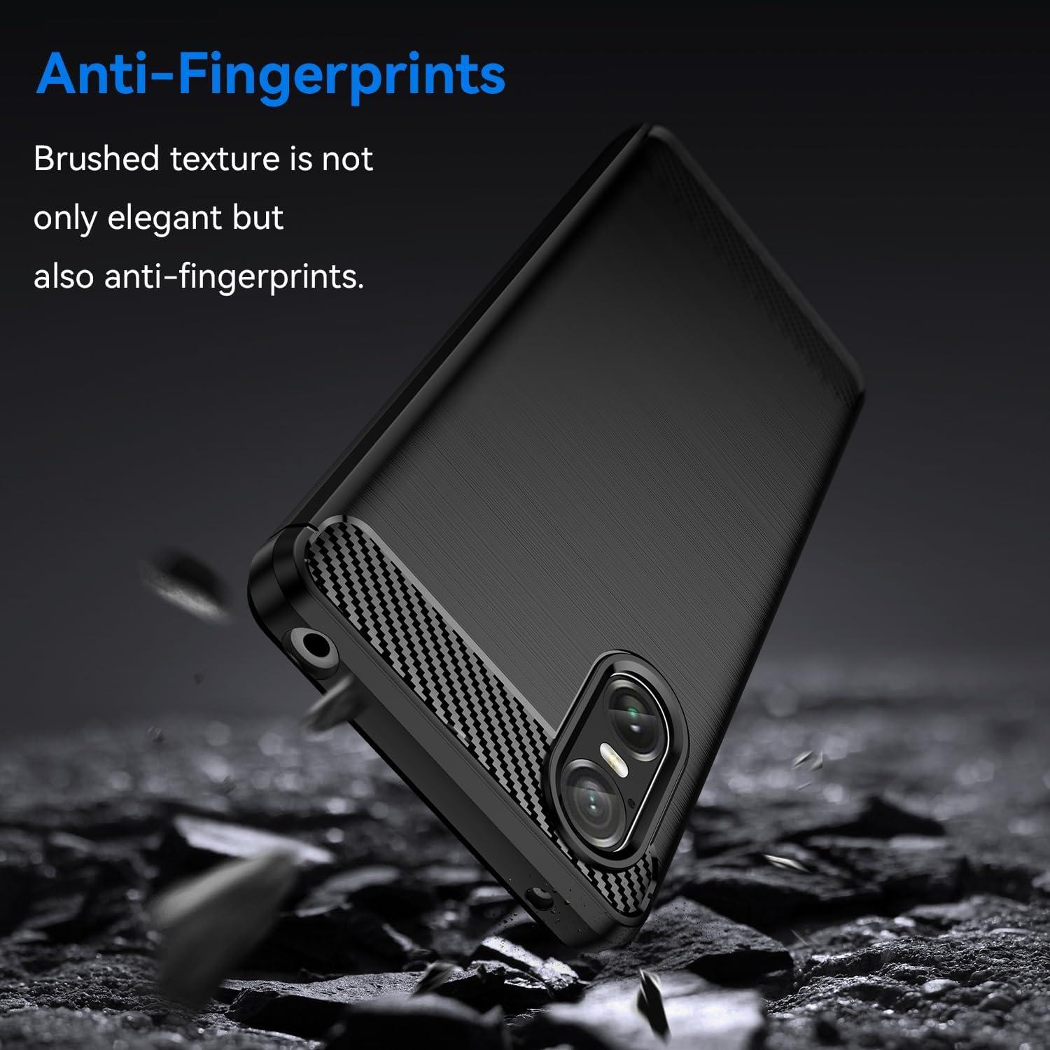 Funda de TPU y fibra de carbono KOARWVC para Sony Xperia 10 VI