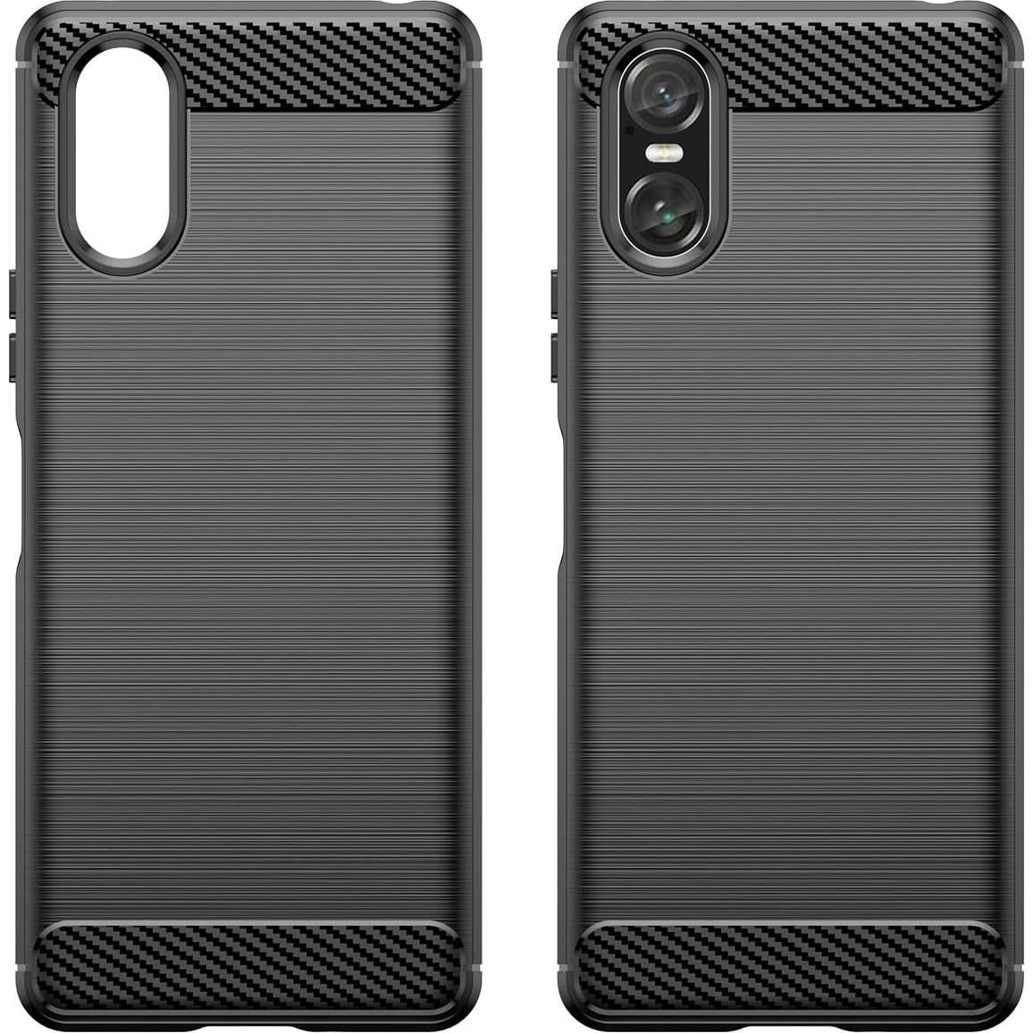 Funda de TPU y fibra de carbono KOARWVC para Sony Xperia 10 VI