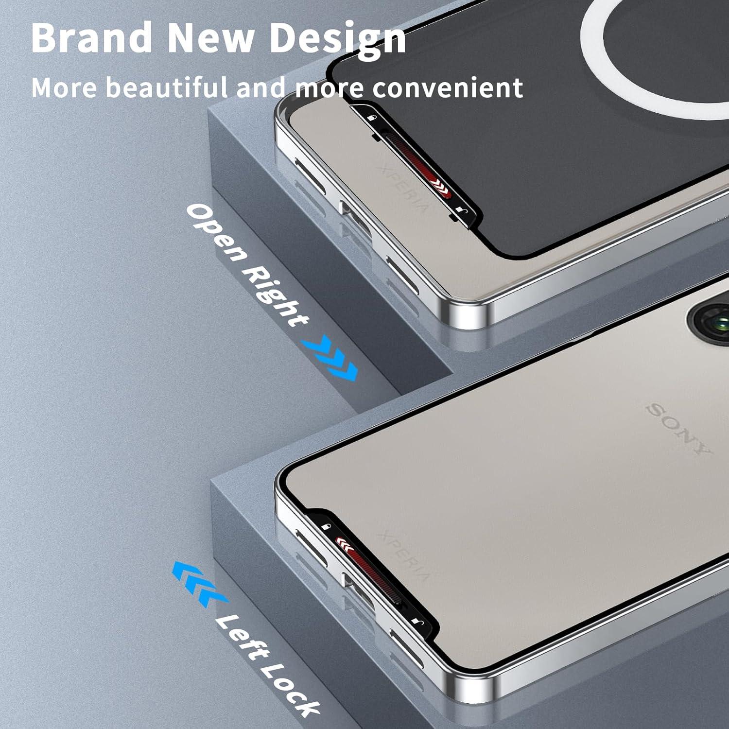 Funda Parachoques Metal para Sony Xperia 1 VI 2024 Plata