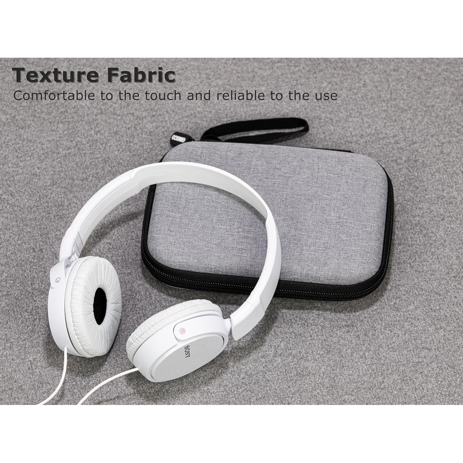 Funda Dura Ginsco para Auriculares Sony ZX Series Gris
